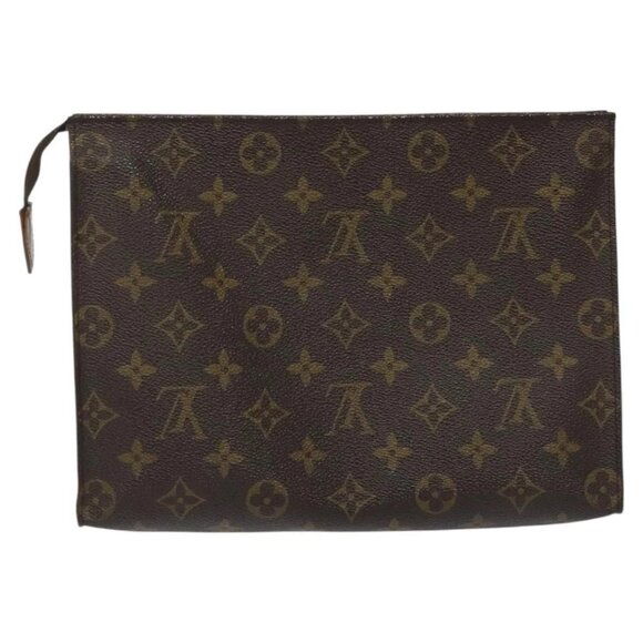 LOUIS VUITTON Monogram Poche Toilette 26 Pouch M47542 LV Auth EC669 - Picture 1 of 14